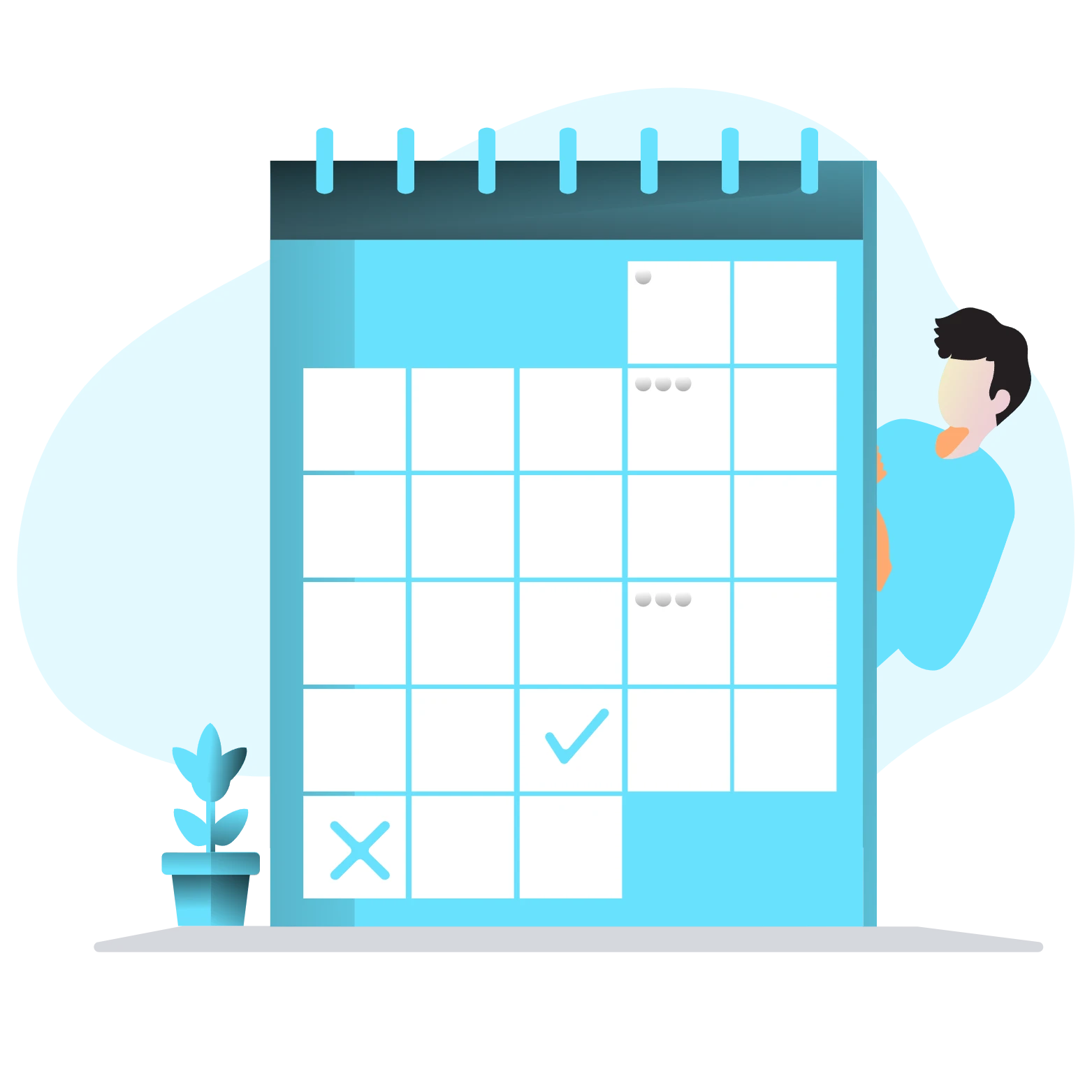 illustration of calendar