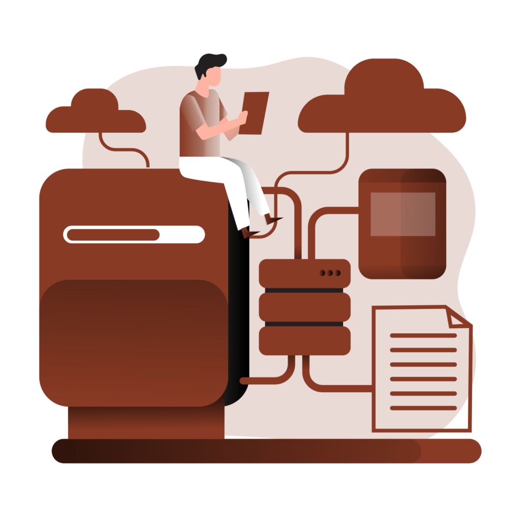 data processing svg illustration